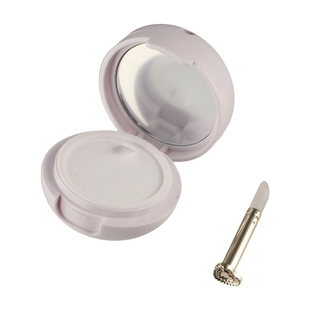 Empty Refillable Lip Balm Jars with Silicone Brush - Travel-Friendly Lip Mask Containers & Small Mirror - DIY Cosmetic Storage for Women | Perfect for Home, Travel & Gift Giving