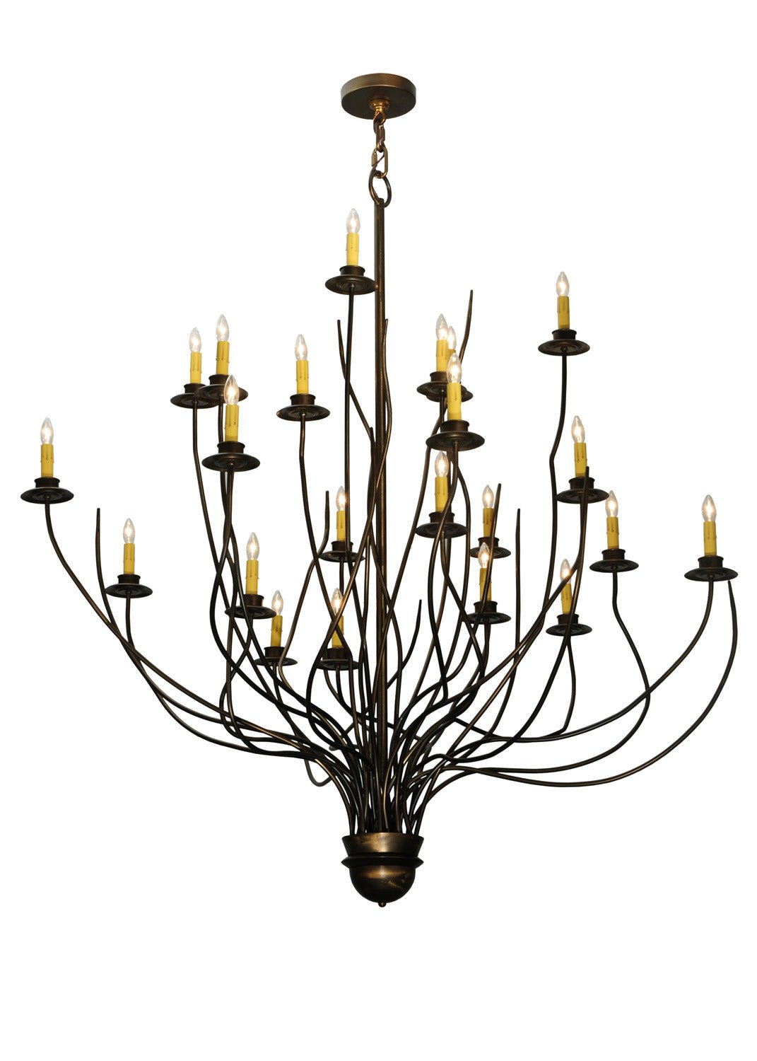 22-Light Crystal Chandelier for Dining Room - Elegant Modern Ceiling Light Fixture with LED Bulbs for Home Decor, Living Room, Bedroom, or Entryway