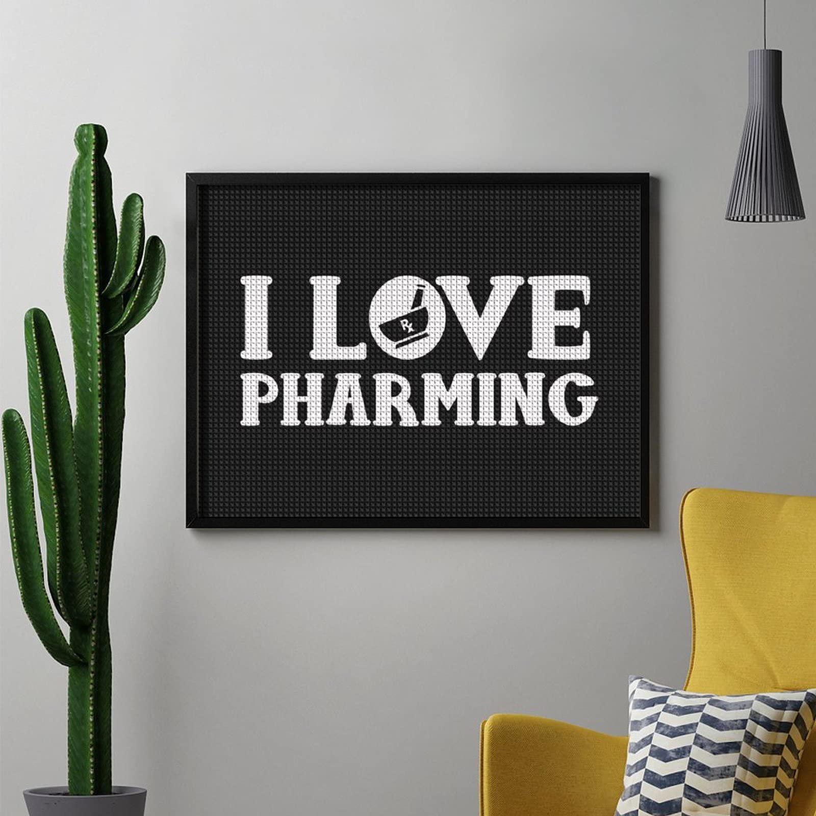 5D Diamond Painting Kit - Pharmacist Theme DIY Cross Stitch Crystal Rhinestone Embroidery Art | Numbered Drawing Pictures for Home Wall Decor | Perfect Gift for Pharmacy Technicians & Medical Professionals