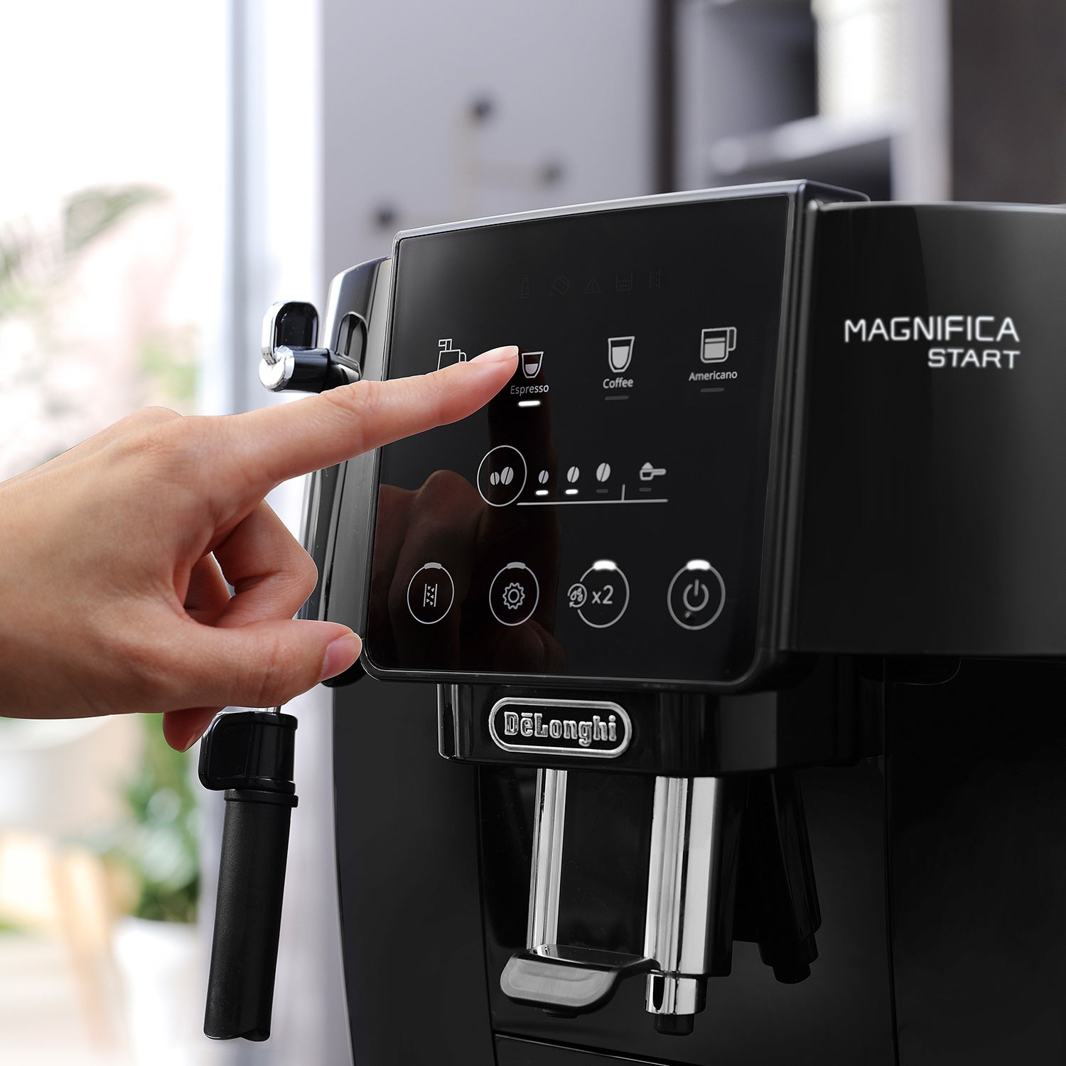 De'Longhi Magnifica Start Automatic Espresso Machine with LatteCrema System - Black (ECAM22080B) | Perfect for Home Baristas & Coffee Lovers - Make Lattes, Cappuccinos & Espresso Drinks at Home