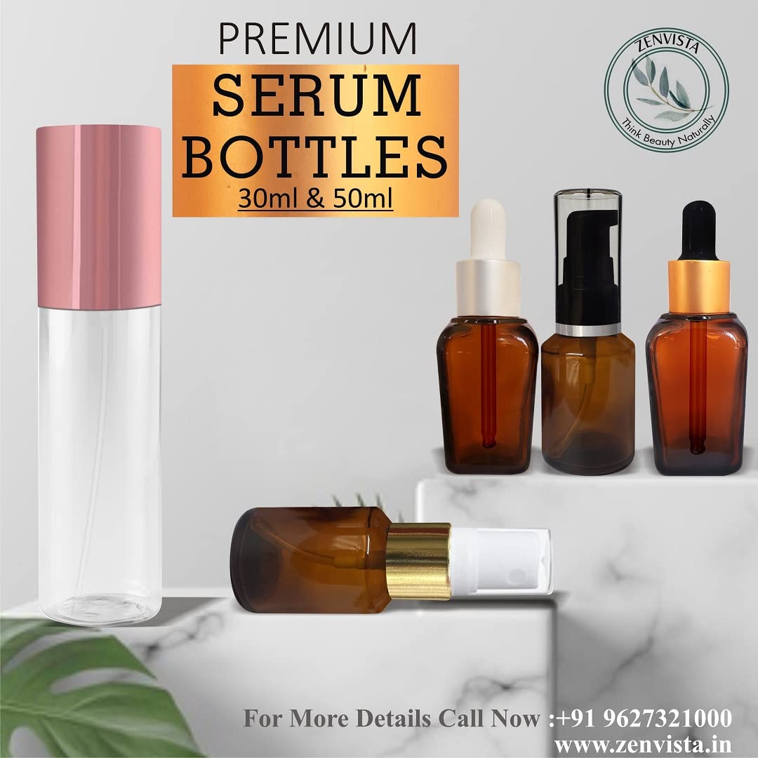 Premium 15ml Amber Glass Bottles with Euro Dropper - Reusable Travel-Friendly Essential Oil Containers for DIY Perfume, Cosmetics & Beauty Products (Pack of 5) - Perfect for Aromatherapy, Skincare & Home Fragrance Blending