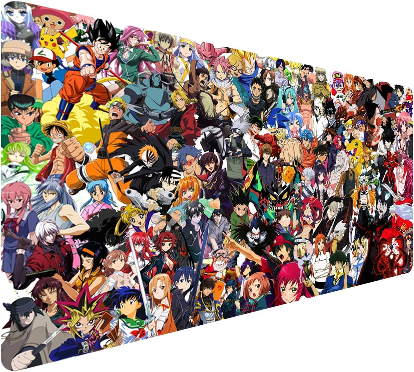 KINPLE XXL Extended Gaming Mouse Pad - Waterproof Non-Slip Surface for Keyboard & Mouse (23.6x11.8in) - Perfect for PC Gaming, Office Work & Anime Decor