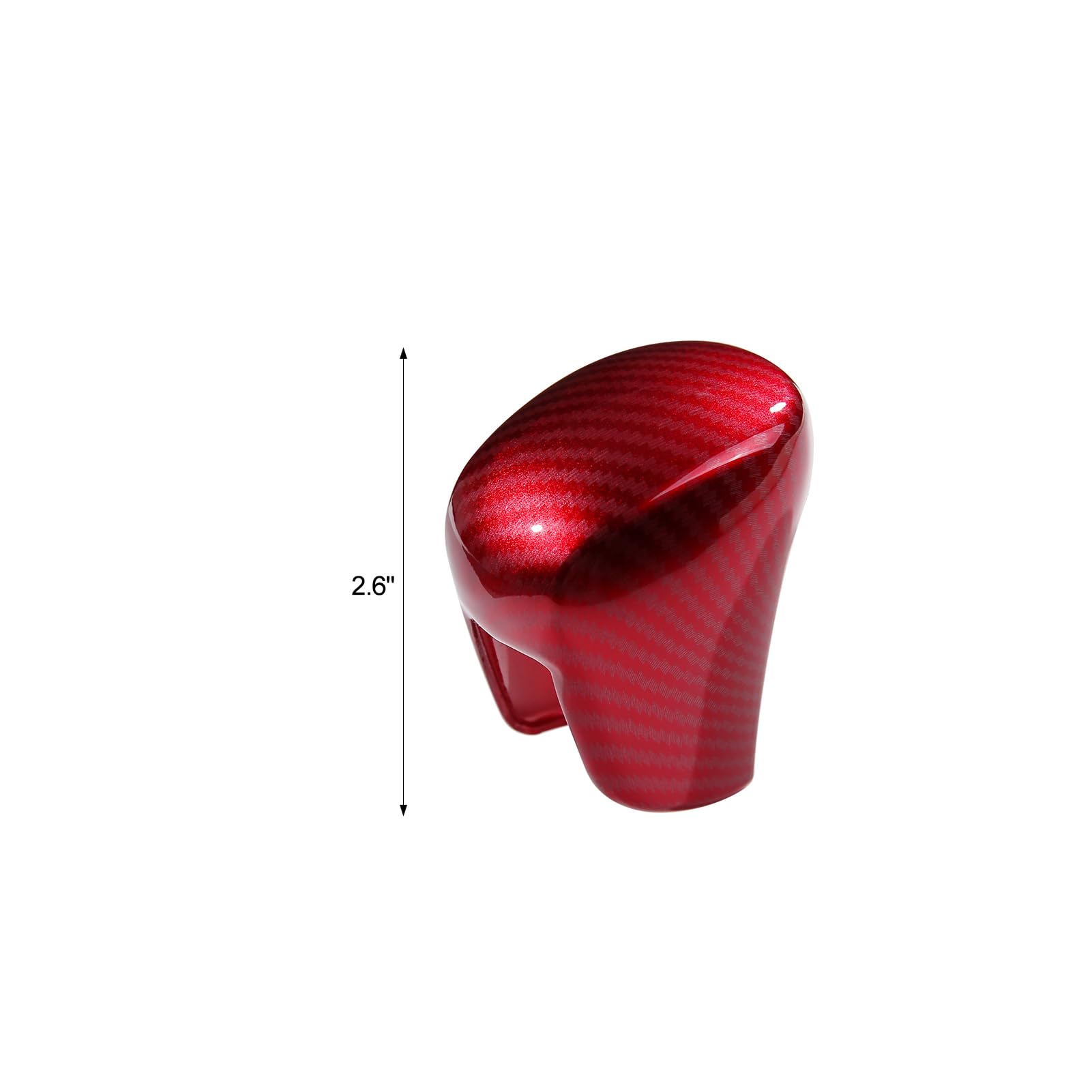 CKE Red Carbon Fiber Gear Shift Knob Cover Compatible with Honda Civic 2022-2025, CRV HRV 2023-2025, Accord 2018-2025 - Premium Center Console Accessory for Enhanced Interior Style & Comfort While Driving