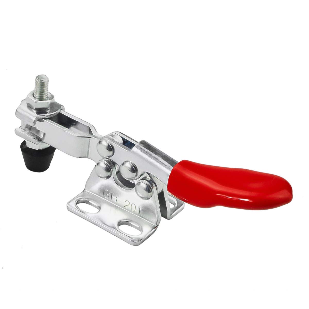 Heavy Duty Push Pull Toggle Clamp - 198Lbs Holding Capacity, Quick Release, Anti-Slip Horizontal Hand Tool (6Pcs) - Perfect for Woodworking, Metalworking, and DIY Projects