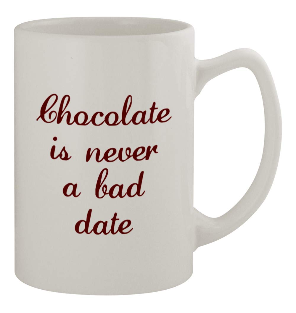 Funny Middle of the Road Choc Bad Date #69 Humor Ceramic Coffee Mug - 14oz Statesman Design for Office, Home & Gifts - Perfect for Coffee, Tea & Hot Beverages