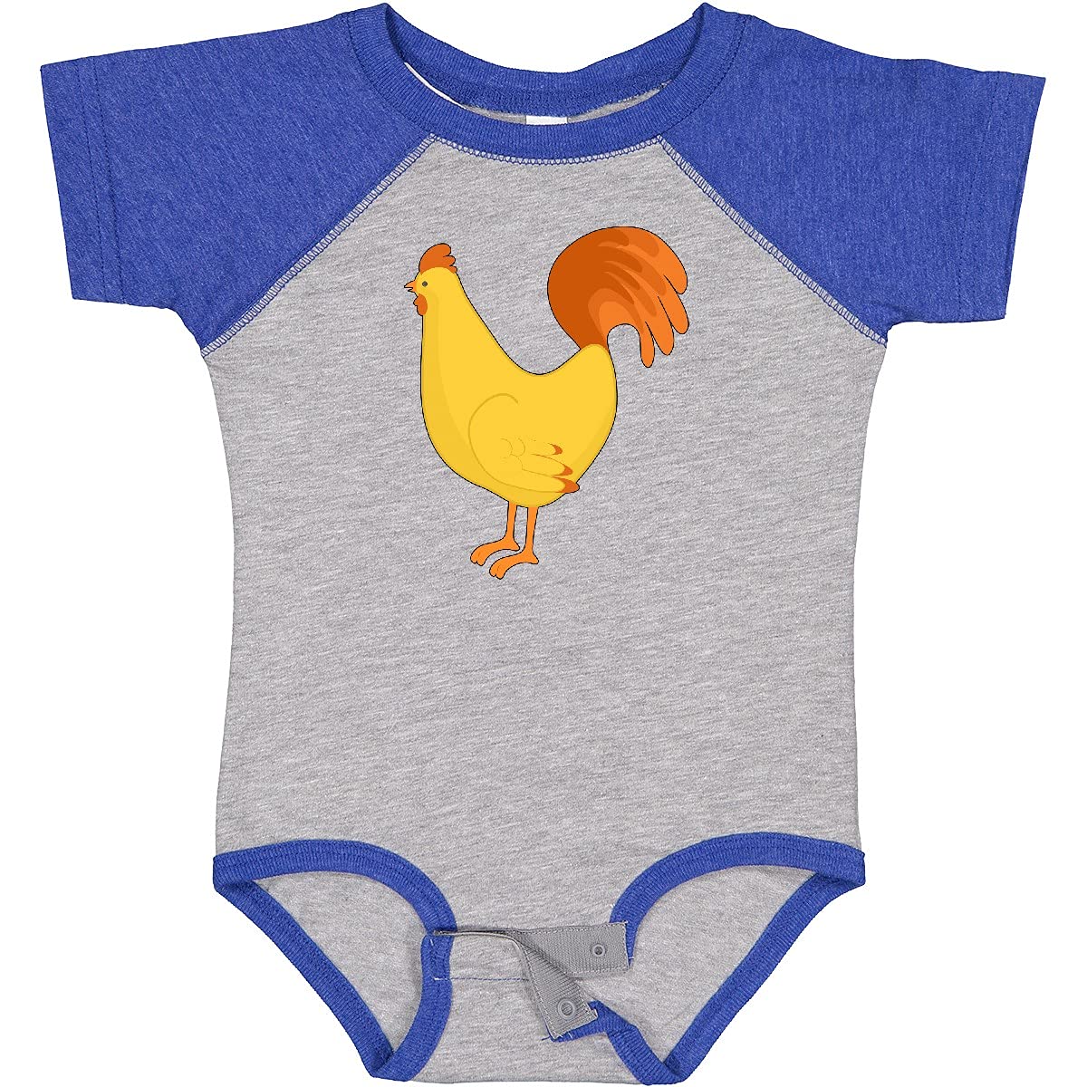 Inktastic Cute Yellow Chicken Baby Bodysuit - Soft Cotton Onesie for Newborns & Infants - Perfect for Playtime, Photo Shoots & Everyday Wear