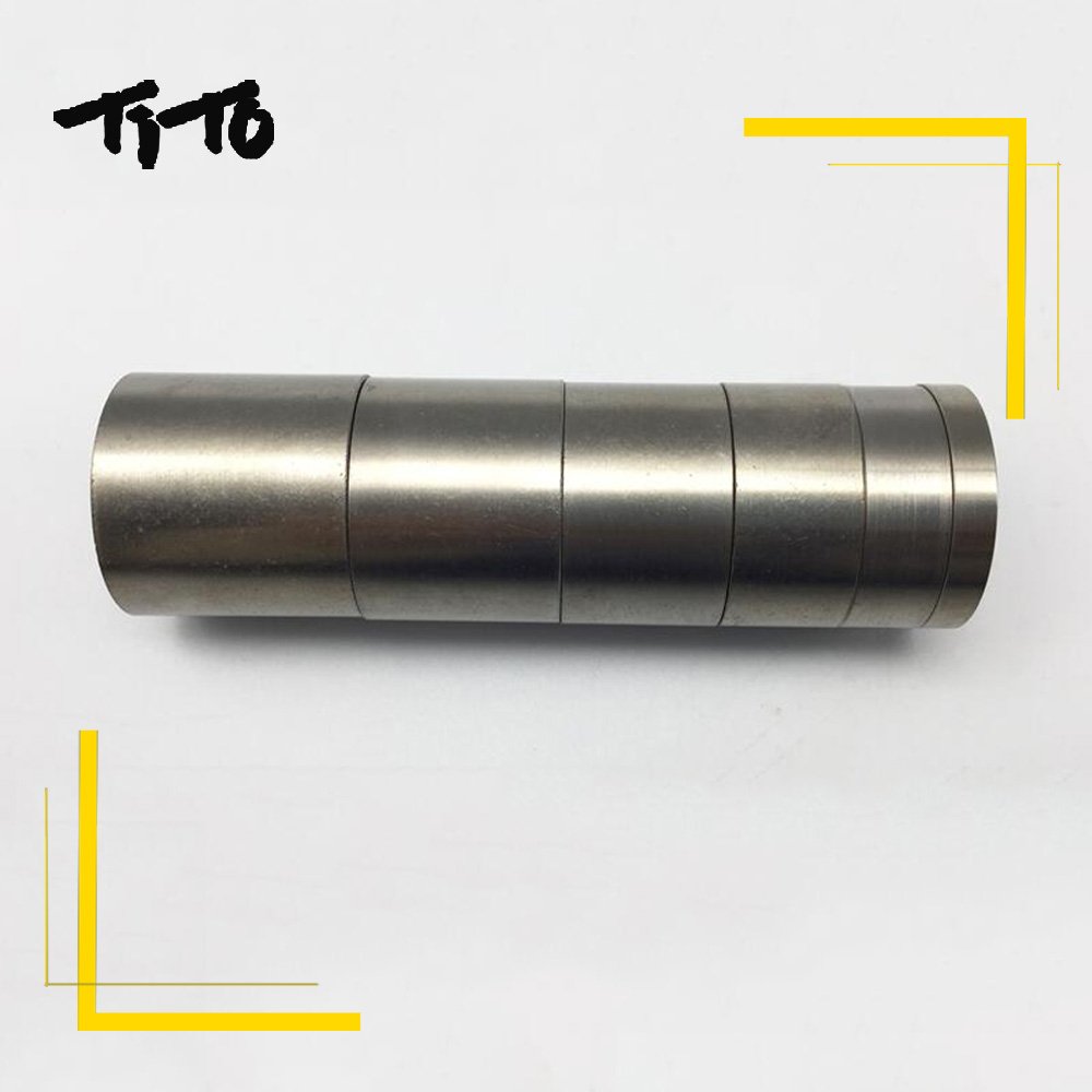 TiTo Titanium 4/6 Pcs Bicycle Headset Spacer 1-1/8 Inch (5-10-15-20-25-30mm) - Lightweight Bike Handlebar Stem Spacers for MTB, BMX, Mountain & Road Bikes - Perfect for Cycling Upgrades & Maintenance