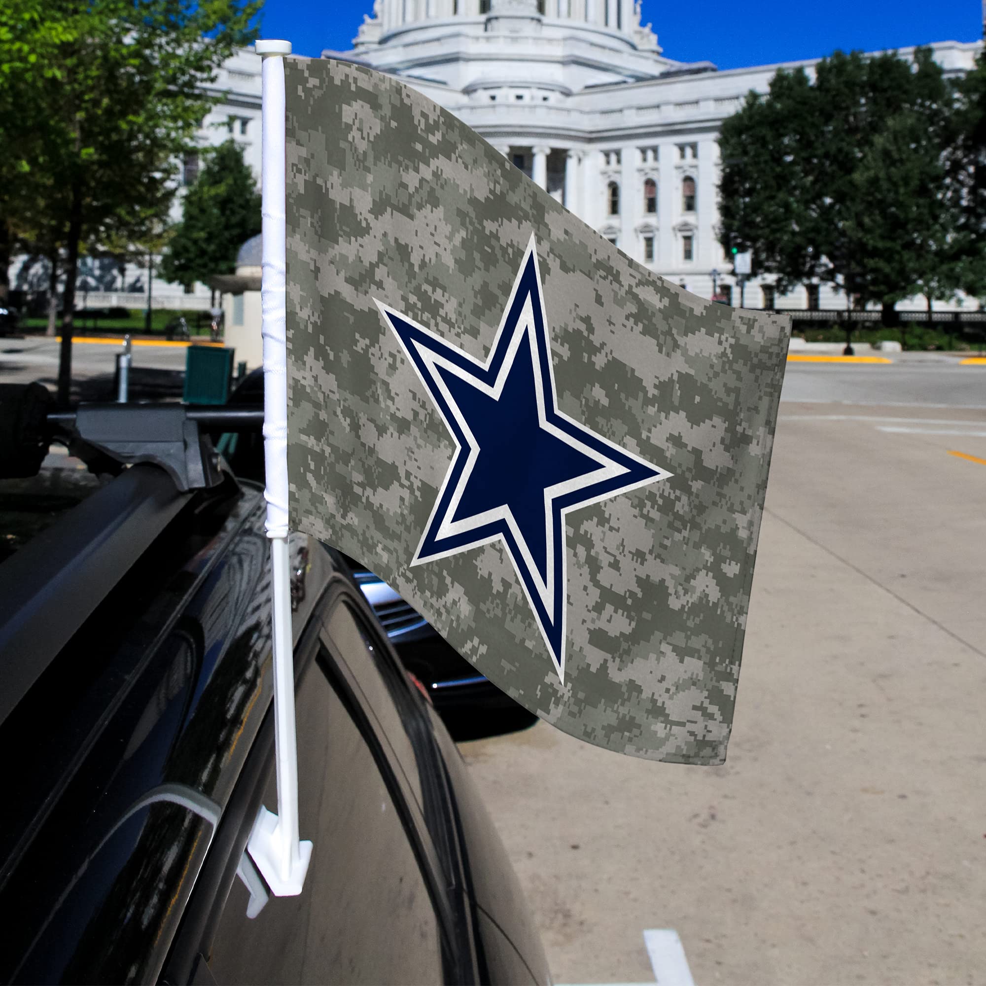 NFL Double-Sided Car Flag - Rico Industries Officially Licensed Team Car Accessory for Game Day & Tailgating