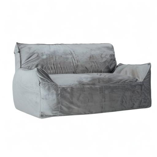 Christopher Knight Home Velie Bean Bag - Soft & Comfortable Gray Bean Bag Chair for Kids & Adults - Perfect for Living Room, Bedroom, Dorm & Game Room Relaxation