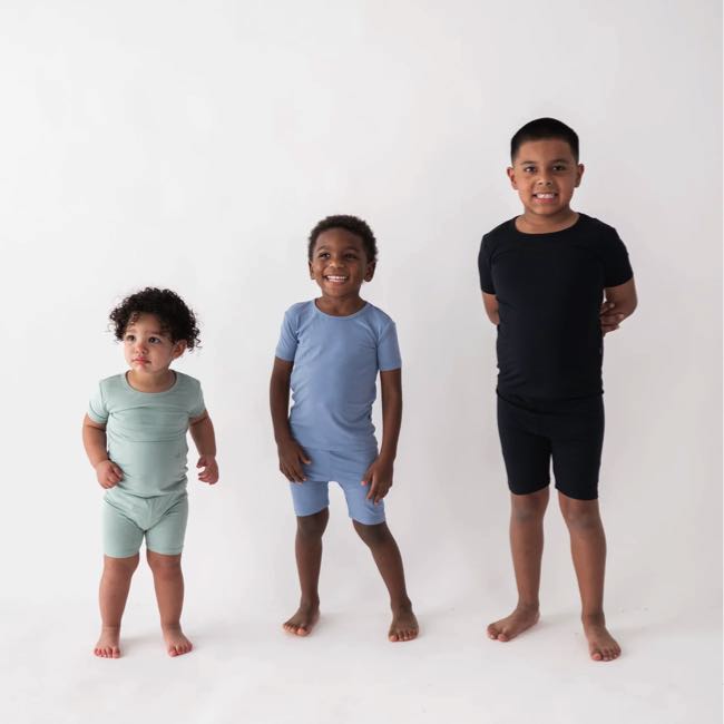 Kyte Baby Short Sleeve Toddler Pajama Set - Soft Organic Cotton Sleepwear for Boys & Girls (Sage Green) - Perfect for Bedtime, Lounging & Playtime