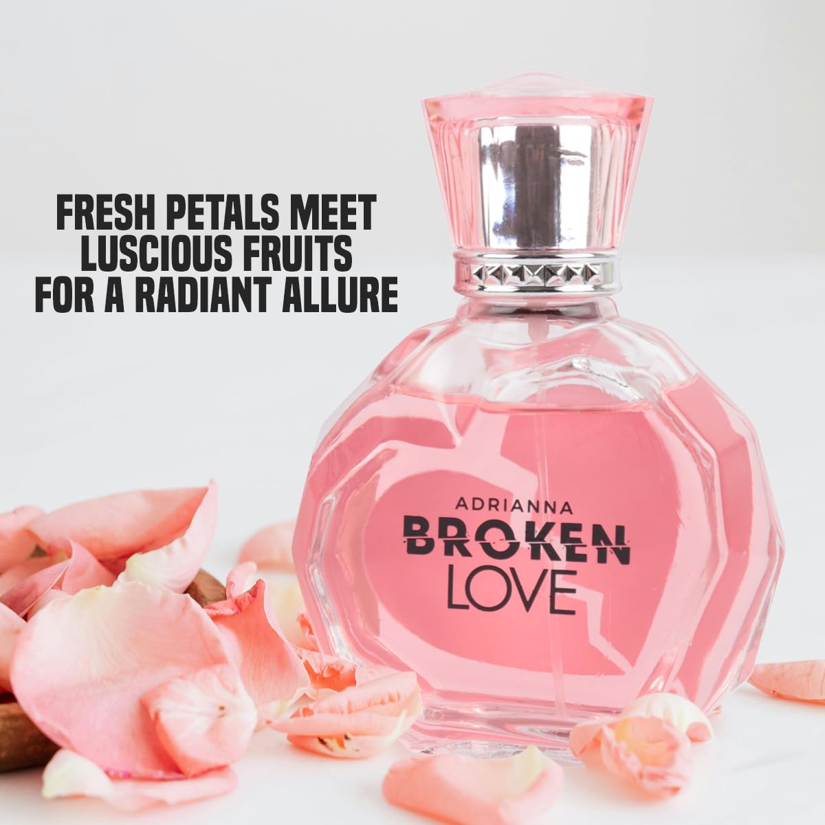 Adrianna Broken Love Eau De Parfum for Women - 3.4 oz Floral Fragrance Spray Perfume - Long Lasting Romantic Scent for Date Night, Evening Out & Special Occasions