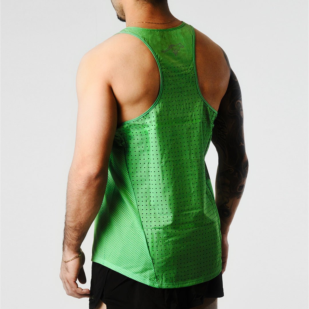 Eco-Friendly Men's Tarkine Soft Racing Singlet - Breathable Running Top for Marathon & Workout - Gym & Outdoor Sports Performance Apparel