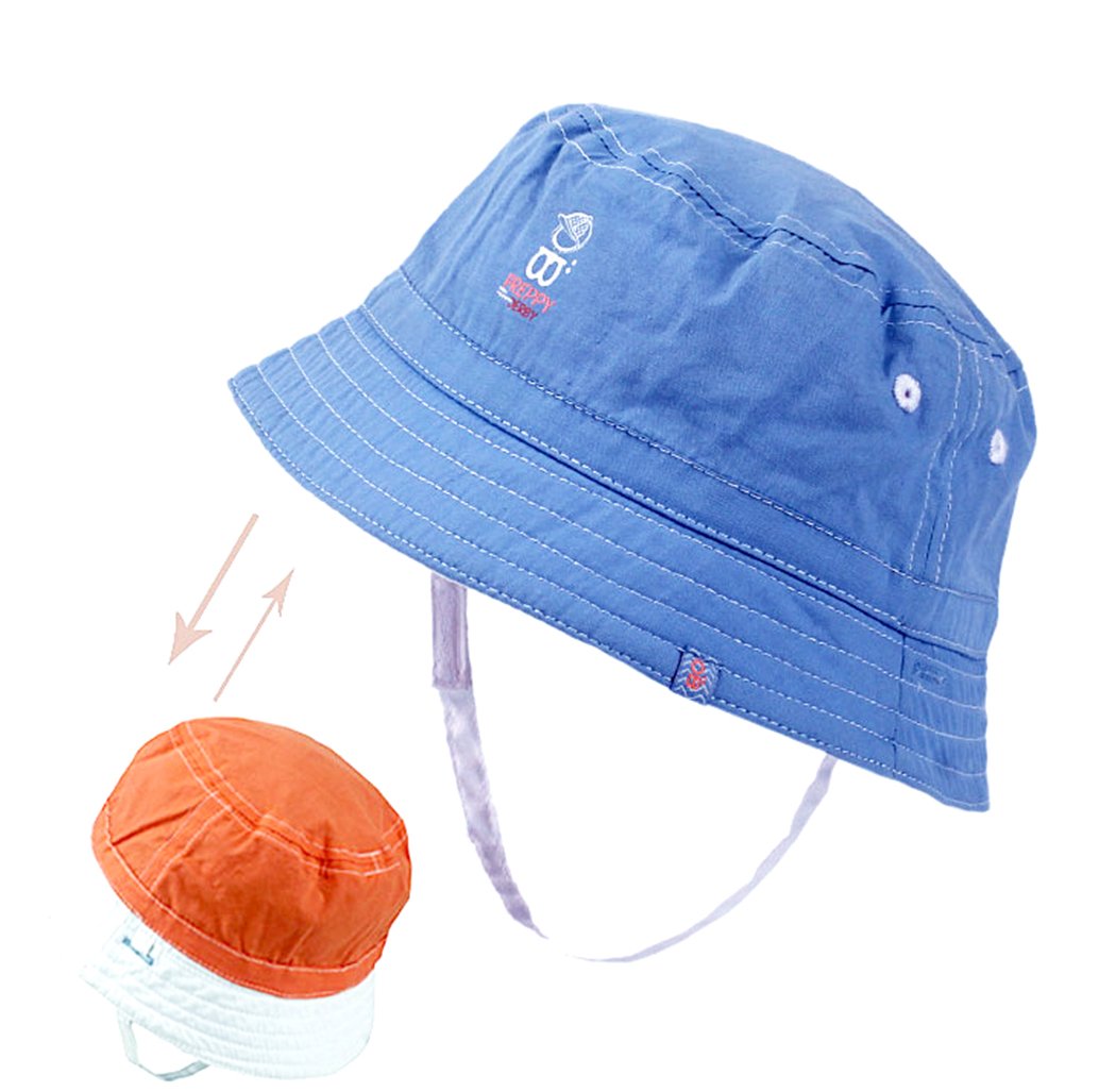 XIAOYU 2 in 1 Double-Sided Unisex Baby Sun Hat for Boys & Girls - UV Protection Infant & Toddler Summer Hat for Outdoor Play, Beach, Park, and Travel