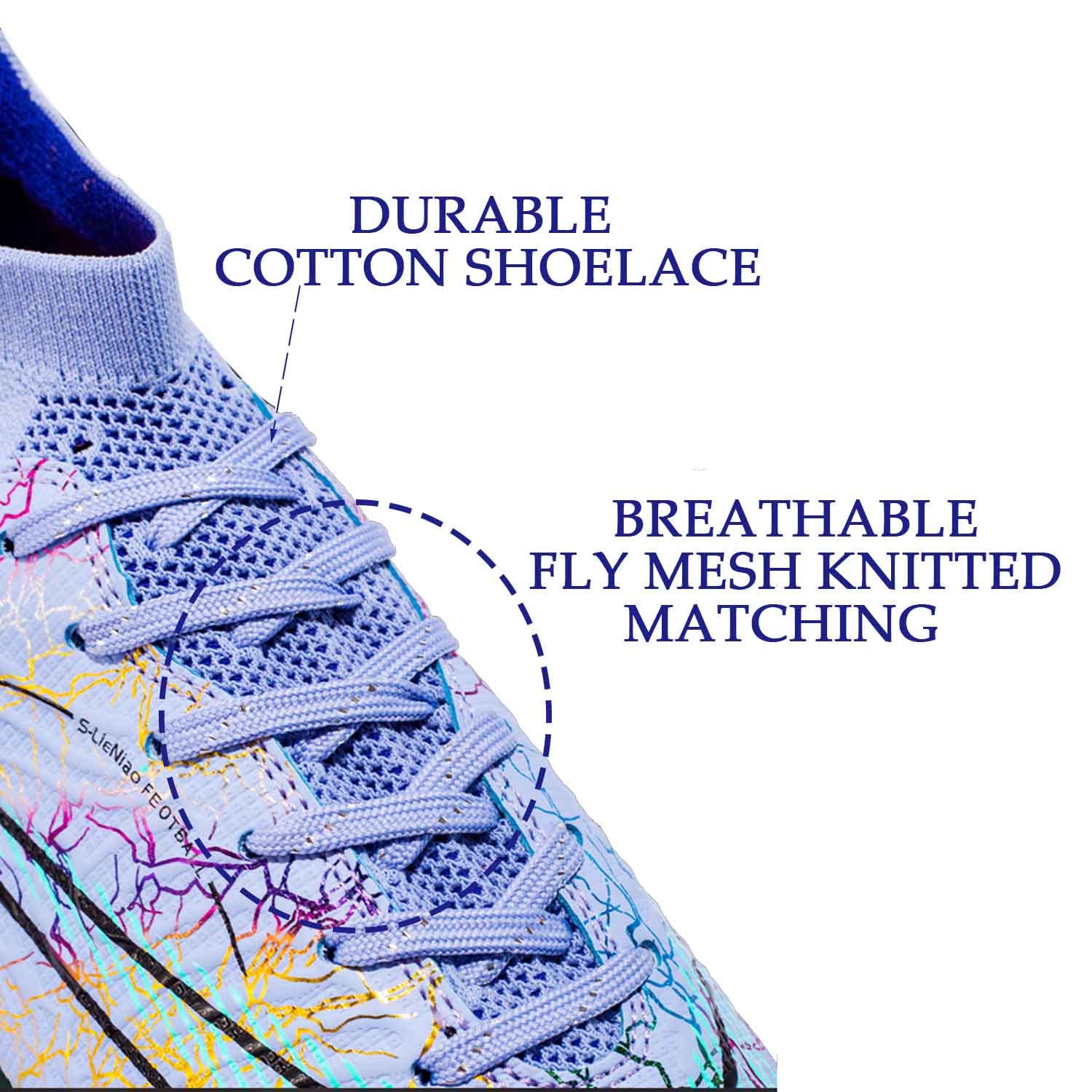 Men's Soccer Cleats - Lightweight Football Shoes for Outdoor & Indoor Play with High Grip - Perfect for Training, Matches & School Sports