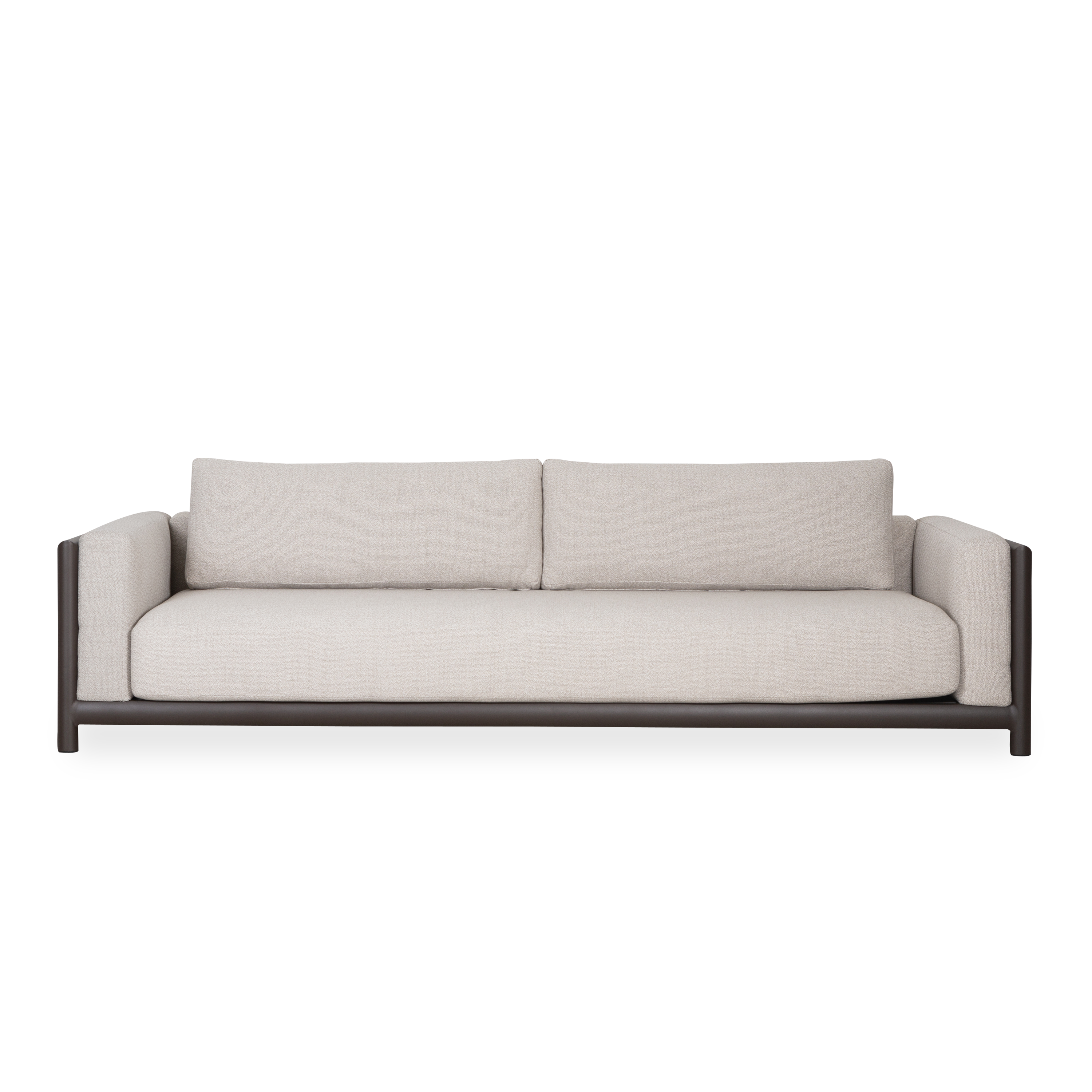 Moab Sofa - Modern 3-Seater Fabric Couch with Sturdy Wooden Legs - Perfect for Living Room, Lounge, or Office