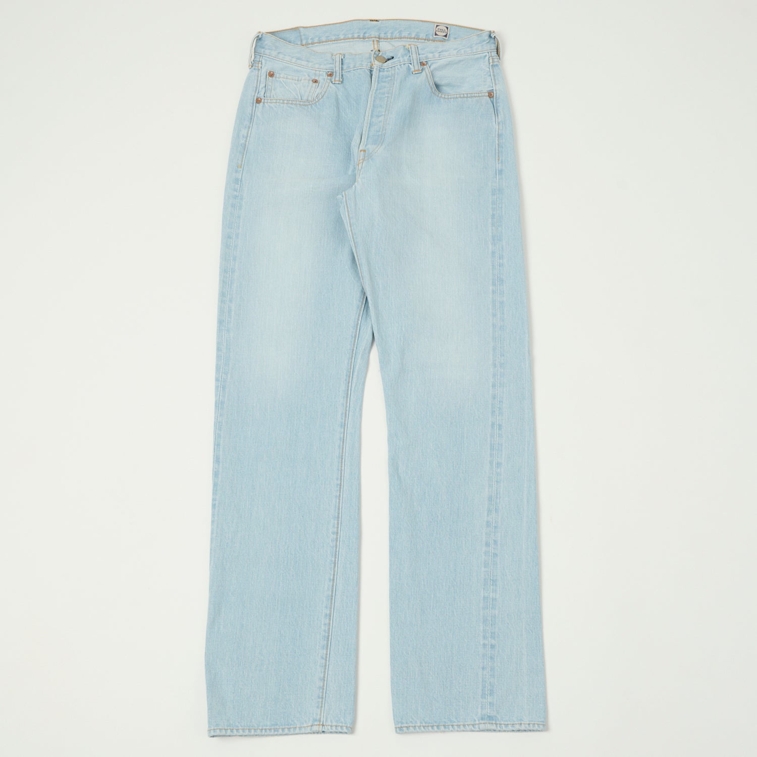 Full Count 1102 PBA 13.7oz 'Paris by Air' Regular Straight Fit Jeans for Men - Classic Denim Pants for Casual Wear & Everyday Style