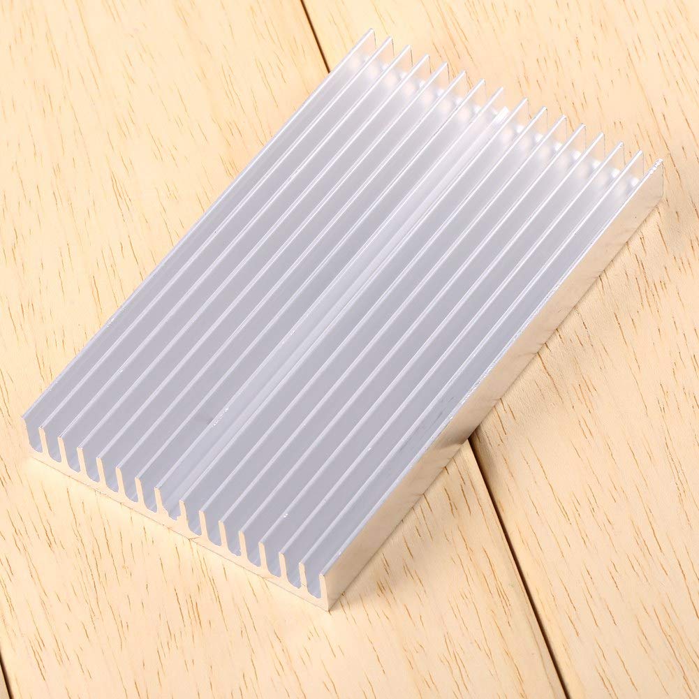 Argentate Aluminum Heatsink Cooler - High-Performance Thermoelectric Grille Design for IC, LED, Power Transistors, CPUs, Power Amplifiers, and Motherboards - Ideal for Electronics Cooling and Thermal Management