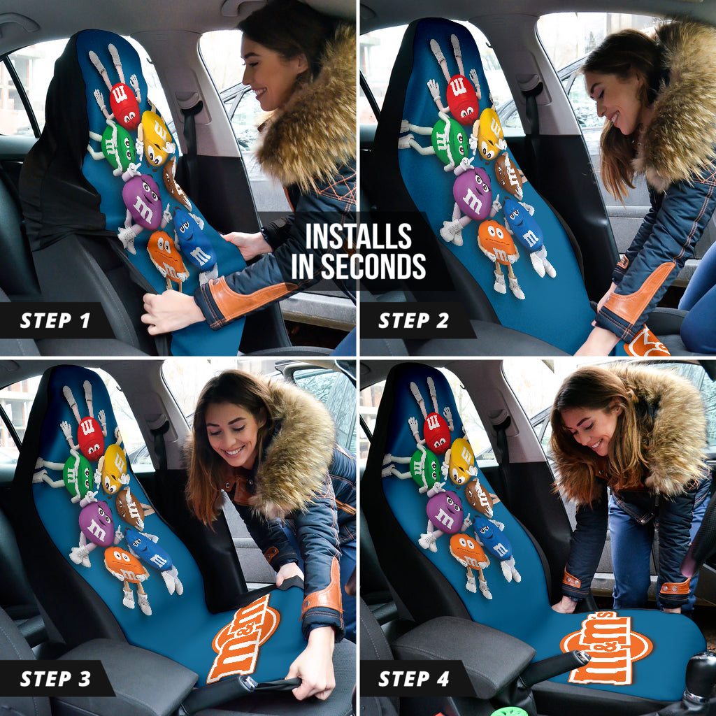 Premium M&M Members Car Seat Covers 210101 - Waterproof & Durable Auto Accessories for Cars, Trucks & SUVs - Perfect Gift for Car Enthusiasts & M&M Fans
