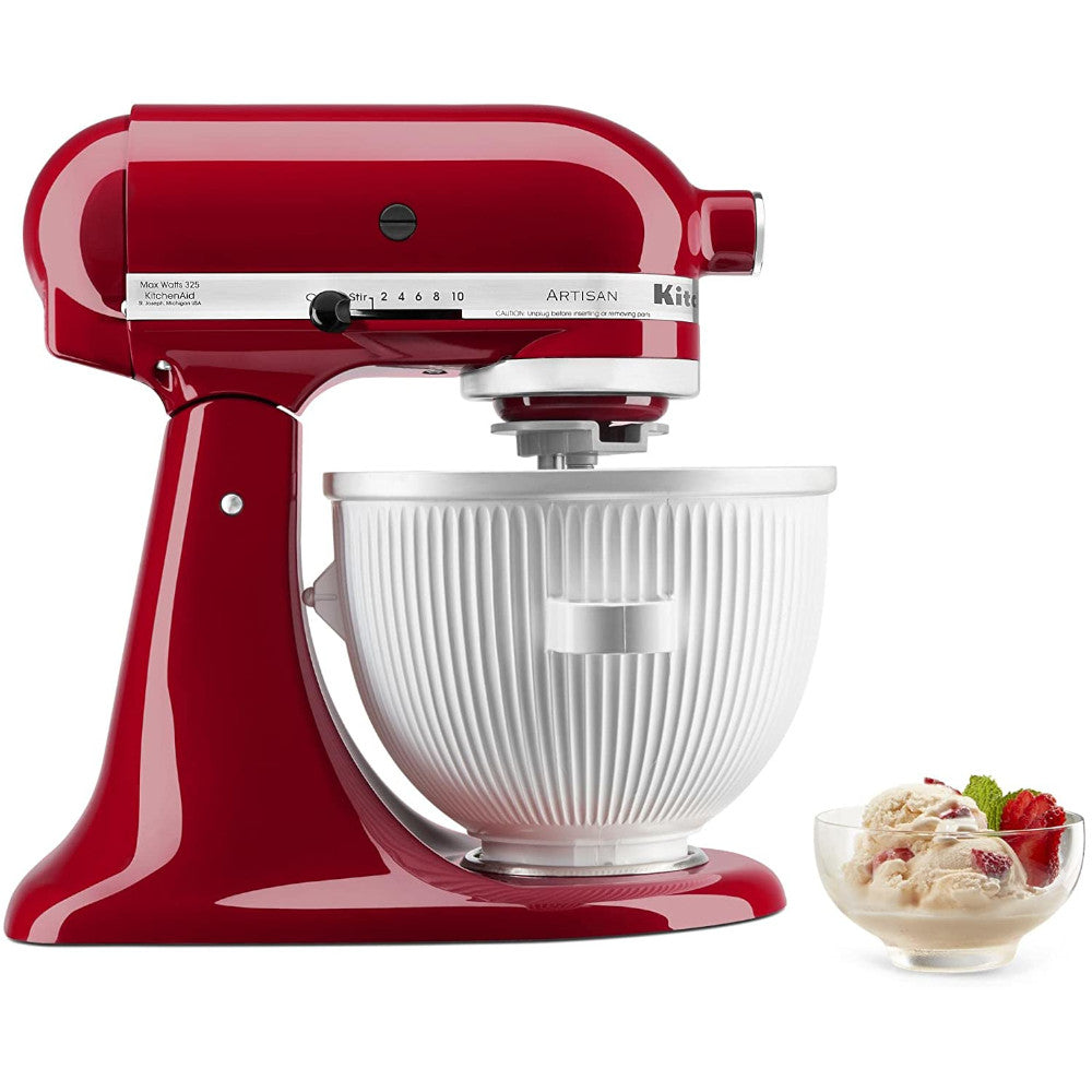 KitchenAid Ice Cream Maker Attachment KSMICM - Homemade Frozen Dessert Maker for Stand Mixers - Perfect for Parties, Family Gatherings & Summer Treats