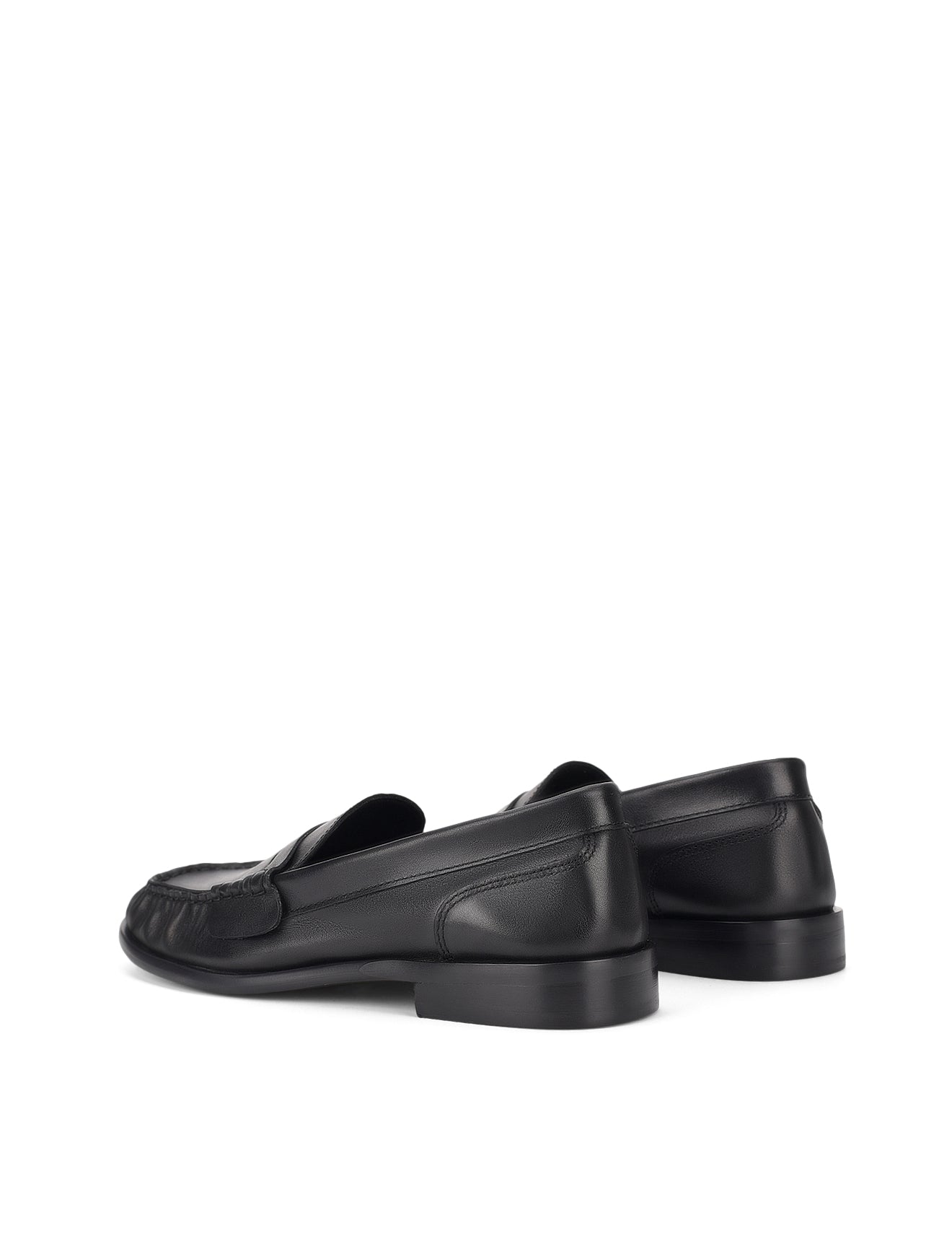 Premium Black Leather Paddy Loafers for Men & Women - Comfortable Slip-On Dress Shoes for Office, Business & Casual Wear