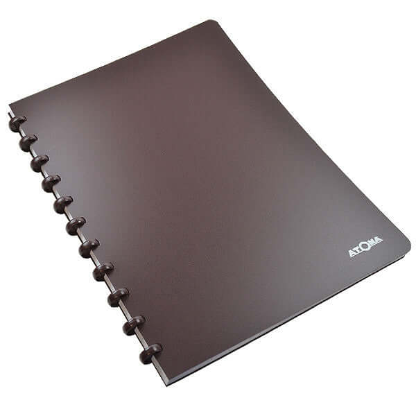 Atoma Classic Colors Polypropylene Cover Disc Bound Refillable Notebook 210x295mm - Perfect for Office, School & Creative Journaling