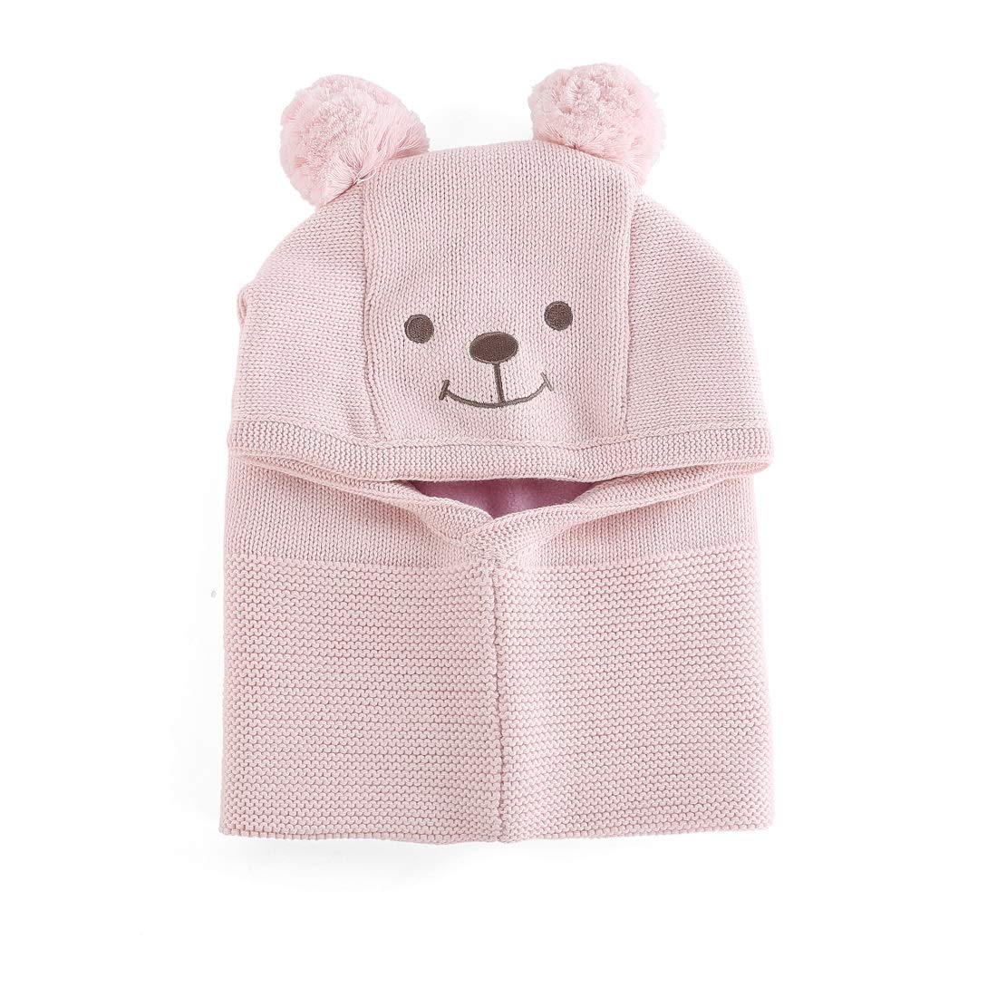 LLmoway Baby Toddler Winter Hat - Warm Fleece-Lined Windproof Knit Scarf Hood for Kids - Perfect for Snow Play, Outdoor Activities & Cold Weather Protection