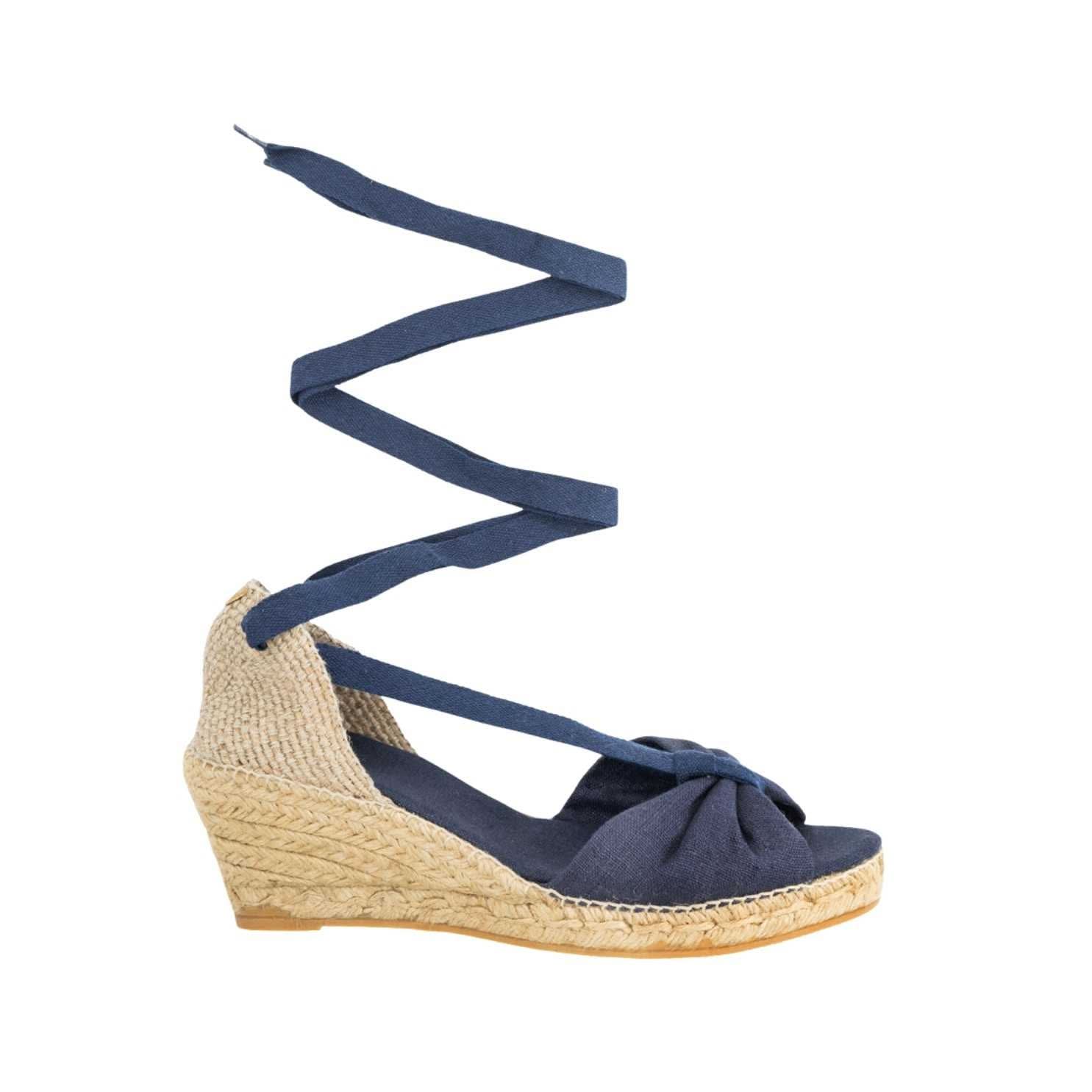 Women's Medium Linen Wedge Heel Espadrilles - Piera 5 Comfortable Summer Sandals for Beach, Vacation & Casual Outings