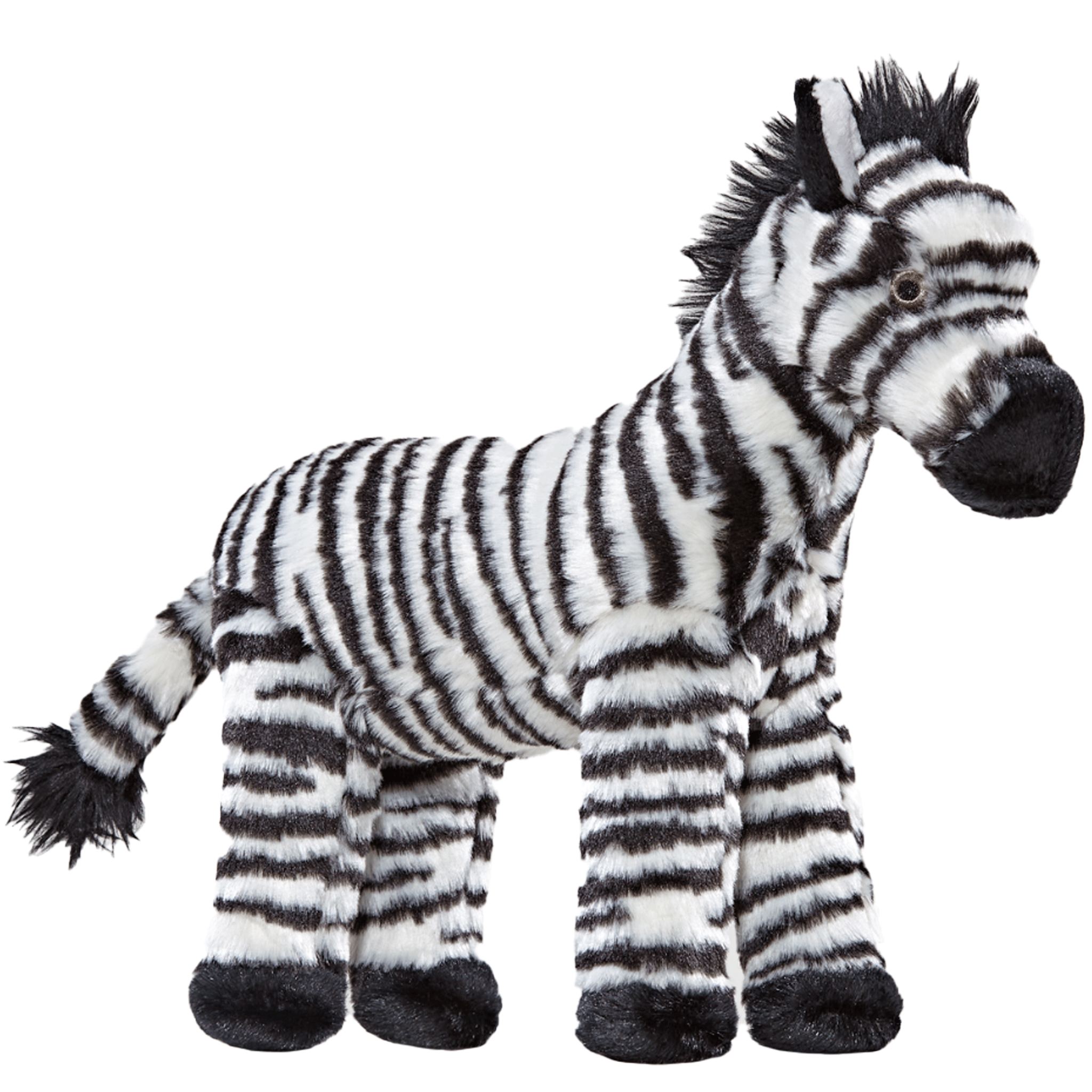 Fluff & Tuff Bob Zebra Dog Toy - Durable Plush Chew Toy for Small & Medium Dogs - Perfect for Indoor Play, Fetch & Cuddling