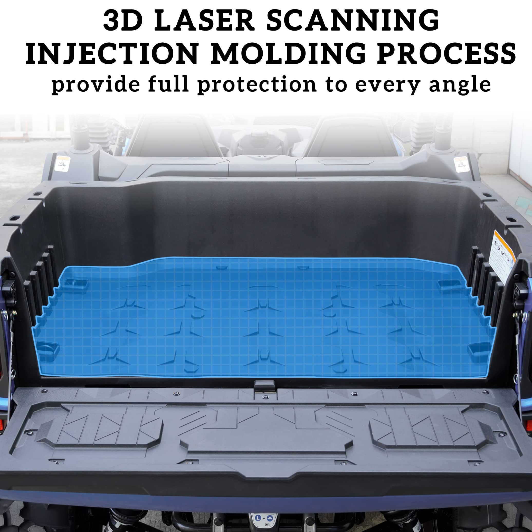 Can-Am Commander 2021-2023 TPE Cargo Liner | All-Weather Rear Bed Mat Protector | Slush-Resistant Accessory for Commander & Commander Max | Perfect for Off-Roading, Hunting & Outdoor Adventures