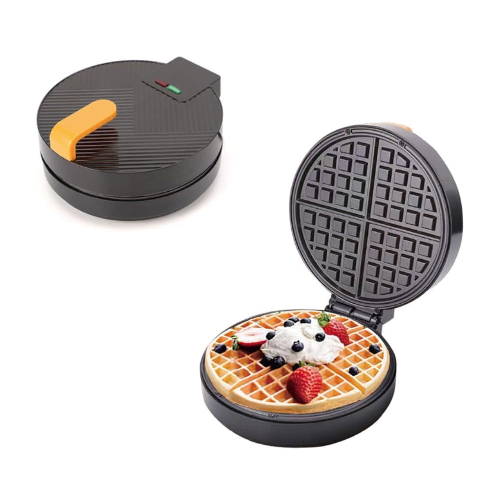 Belgian Waffle Maker with 9.1”×10.2” Non-Stick Baking Tray - 1400W Electric Round Classic Waffle Iron for Home & Restaurant Use - Perfect for Breakfast, Brunch, and Dessert - 110V