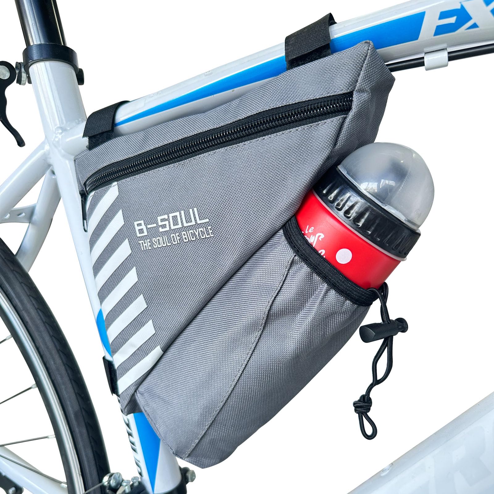 **UPANBIKE Bike Frame Bag - 1.5L Water Bottle Holder & Bicycle Saddle Bag - Durable Front Tube Bag for Cycling, Commuting & Outdoor Adventures (Water Bottle Not Included)**