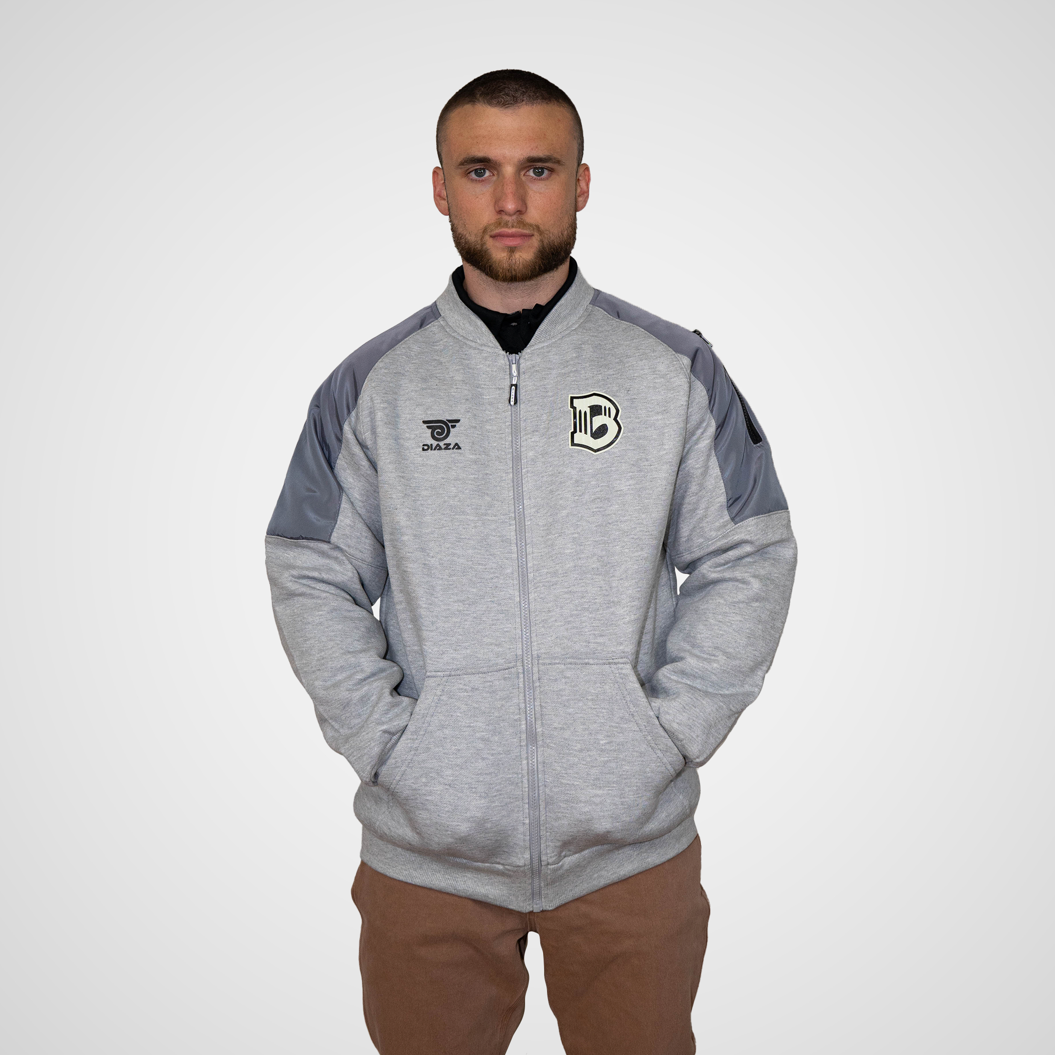 Brooklyn FC Vintage Jacket Grey - Retro Soccer Windbreaker for Men & Women - Perfect for Match Days, Streetwear & Casual Outfits