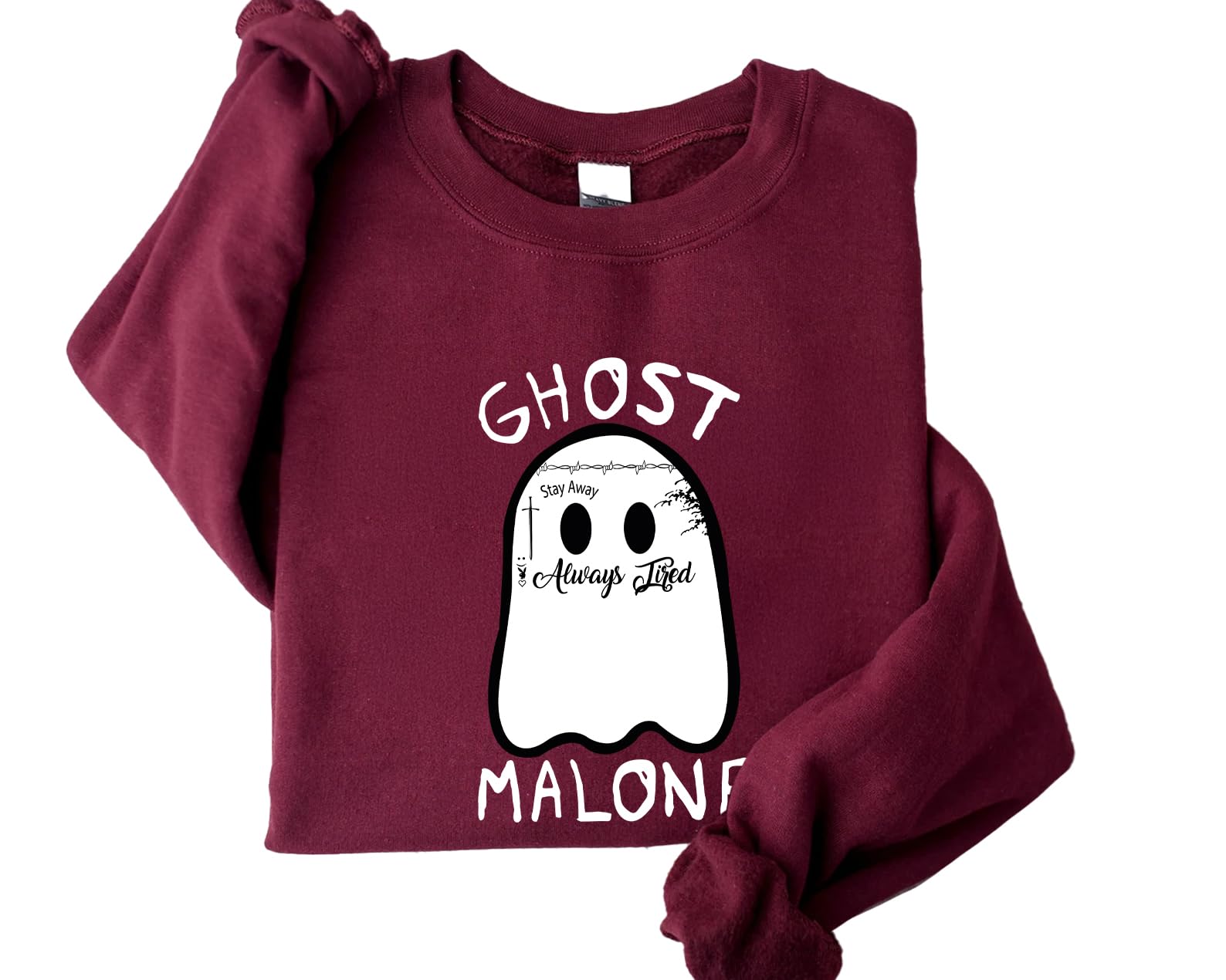 Ghost Sweatshirt | Halloween Hoodies for Women & Men | Spooky Season Pullover | Unisex Halloween Gift | Cozy Fall Outfit for Trick-or-Treating, Halloween Parties & Casual Wear