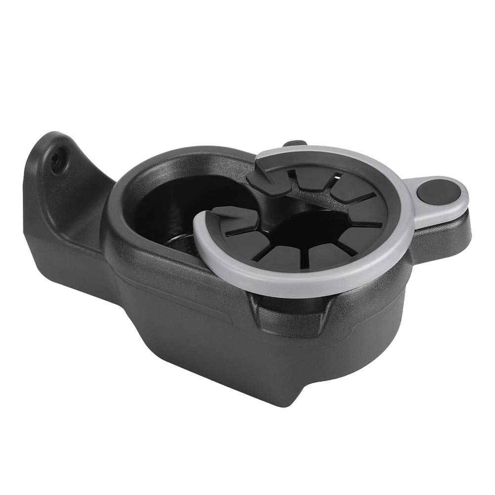 ABS Black Fortwo Cup Holder for Car Center Console - Compatible with Smart Fortwo 451 (2007 Onwards) - Perfect for Road Trips & Daily Commutes