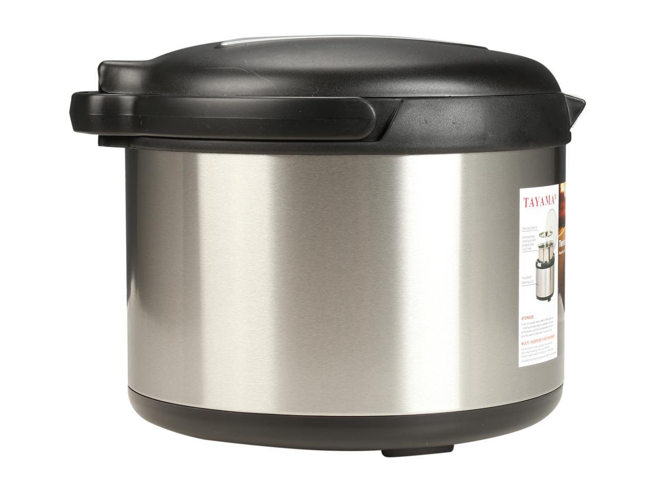 Tayama TXM-50CF 5L Energy Efficient Thermal Cooker Pot - Black Insulated Slow Cooker for Soups, Stews & Meal Prep | Perfect for Camping, Office Lunches & Family Dinners