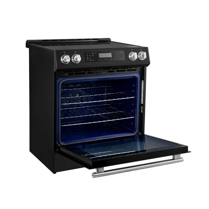 Forno Espresso Donatello 30 Inch Slide-In Induction Range with 5 Burners - FFSIN0905 | Energy Efficient Electric Stove for Modern Kitchens | Perfect for Baking, Cooking & Entertaining