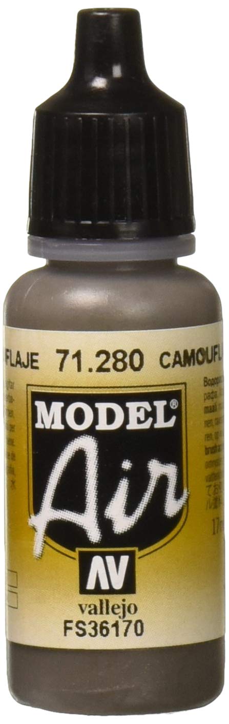 Vallejo Camouflage Gray Acrylic Paint - 17ml Bottle for Miniature Models, Wargaming, and Military Dioramas