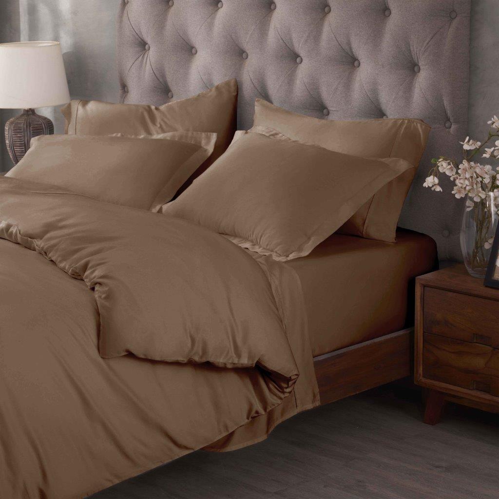 Premium Egyptian Cotton 400 Thread Count Duvet Cover Set - Ultra Soft & Breathable Bedding for Luxury Hotels & Master Bedrooms