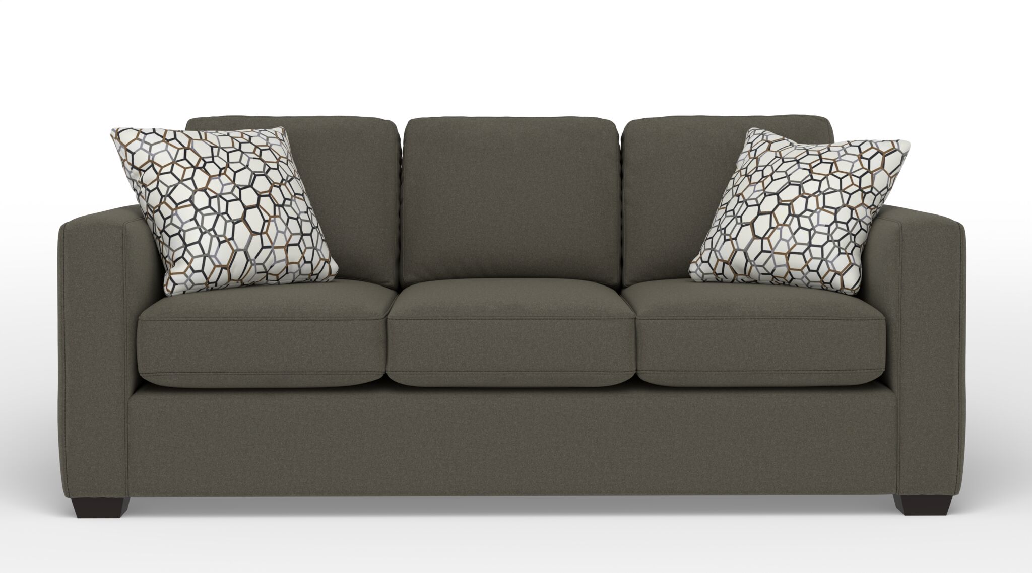 Caleb Queen Sofa Bed with Innerspring Mattress - Convertible Sleeper Sofa for Small Spaces, Comfortable Guest Bed & Living Room Furniture (Arlo Brown) - Perfect for Apartments, Dorms & Home Offices