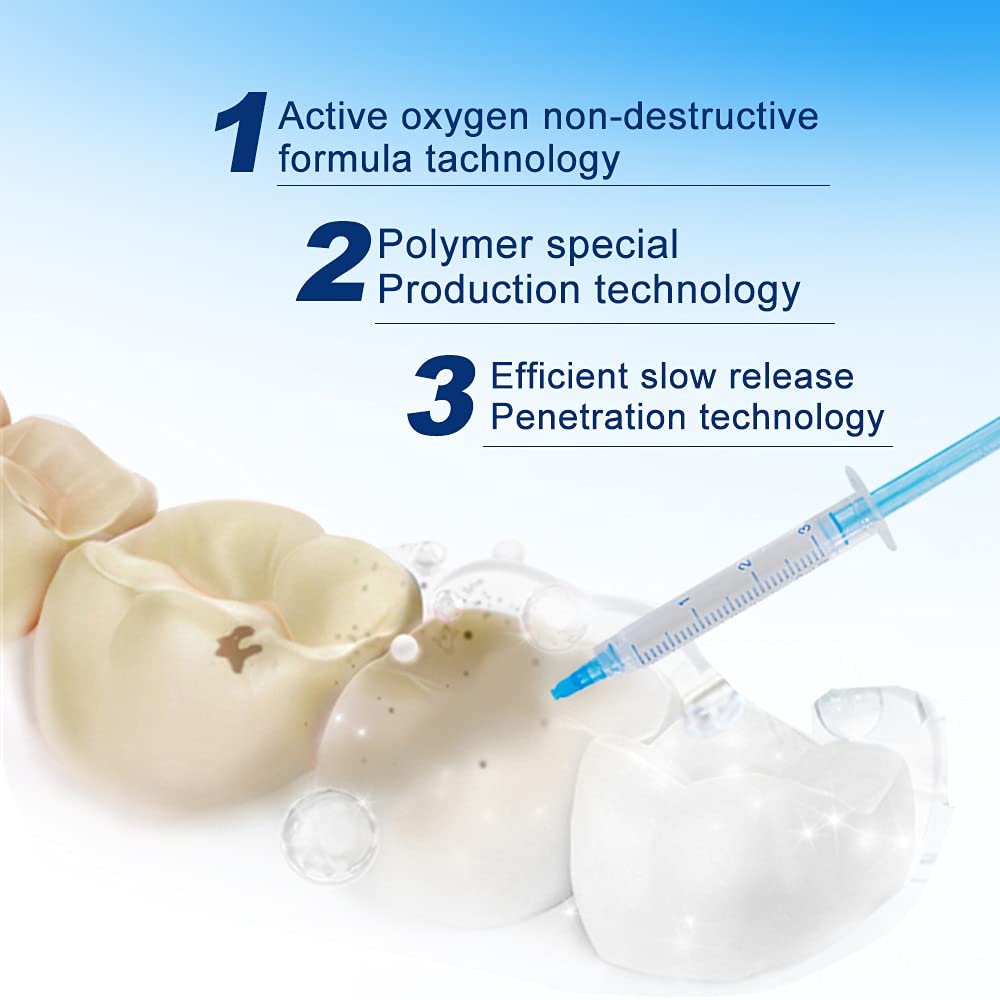 10-Pack 3ml Teeth Whitening Gel Syringes with 35% Carbamide Peroxide (CP) - Refillable Bleaching Gel Kit for Brighter, Whiter Teeth at Home | Perfect for Sensitive Teeth & DIY Whitening Treatments