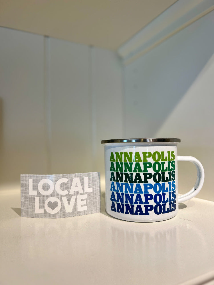 Annapolis Camp Mug - Insulated Stainless Steel Travel Coffee Cup with Lid - Perfect for Camping, Hiking, and Outdoor Adventures