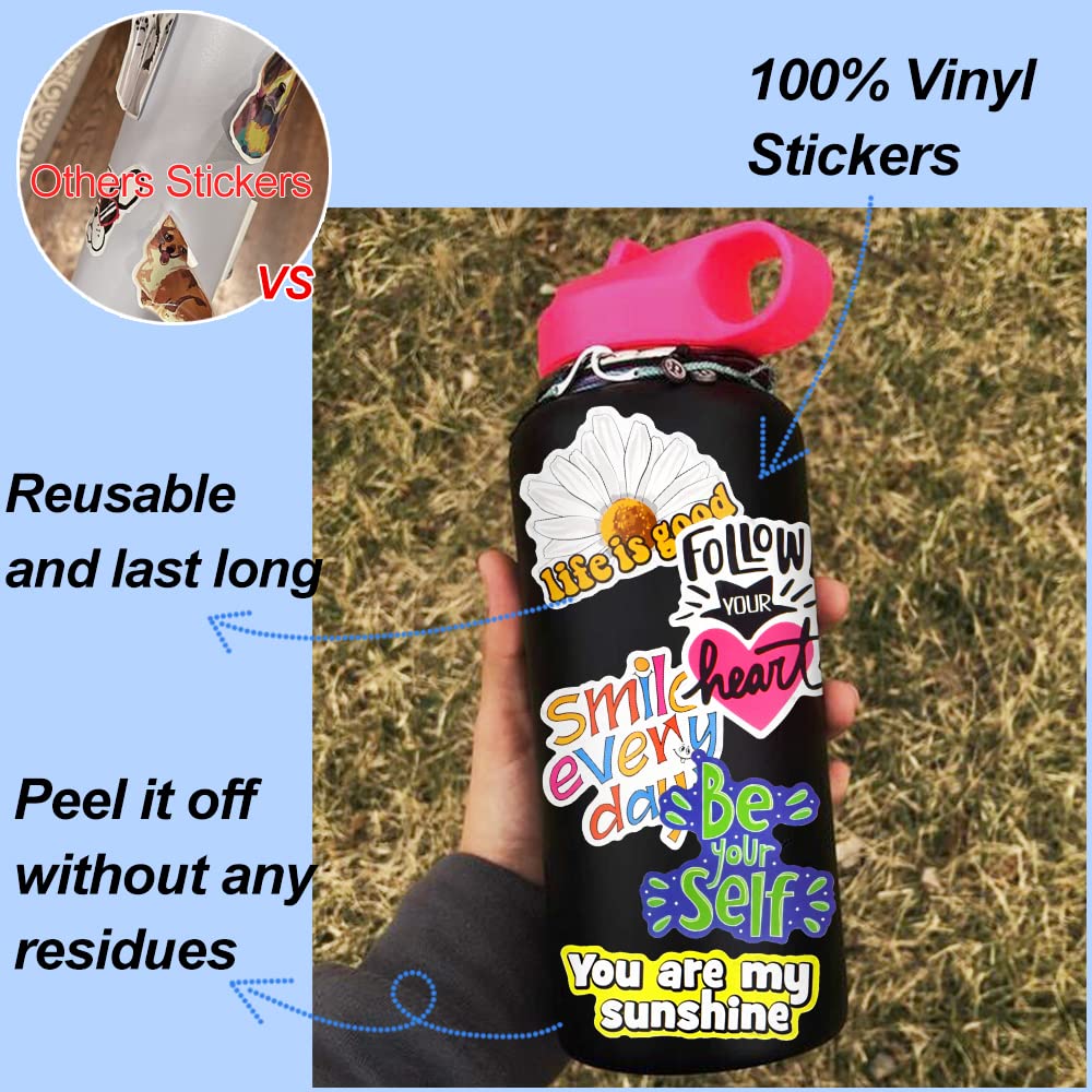 DETICKERS 250PCS Bulk Water Bottle Stickers - Cute Dinosaur & Gamer Vinyl Stickers for Teens & Boys 8-12 - Decorate Laptops, Hydro Flasks, Skateboards & Bikes