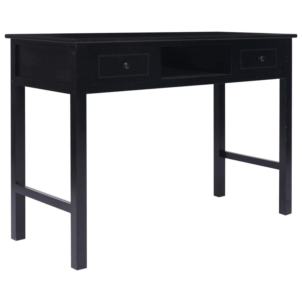 FAMIROSA Modern Writing Desk Black - 43.3