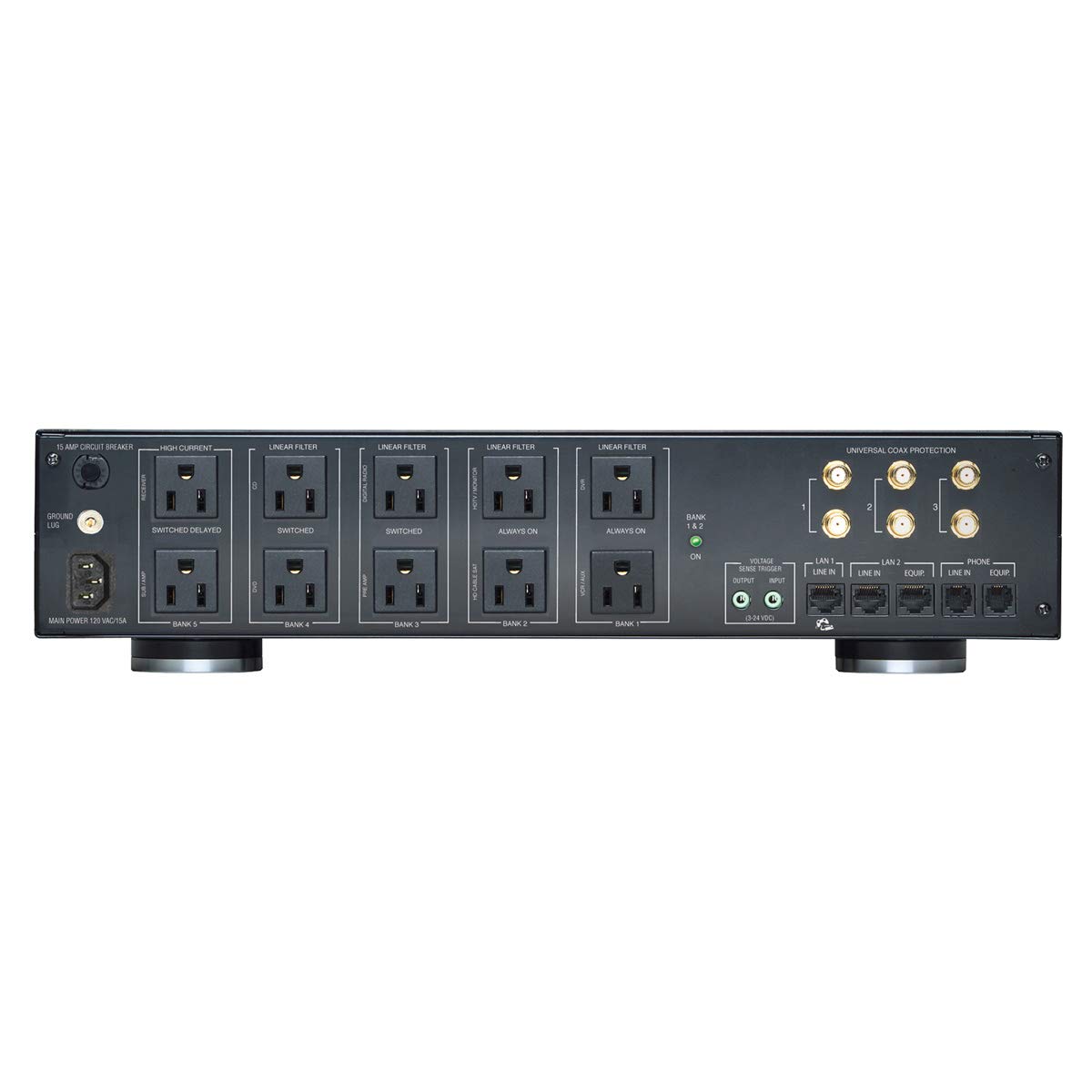 Panamax M5300-PM 11-Outlet Surge Protector with Clean Power Level 4 Technology - Black - Ideal for Home Theater, Gaming & Office Electronics Protection