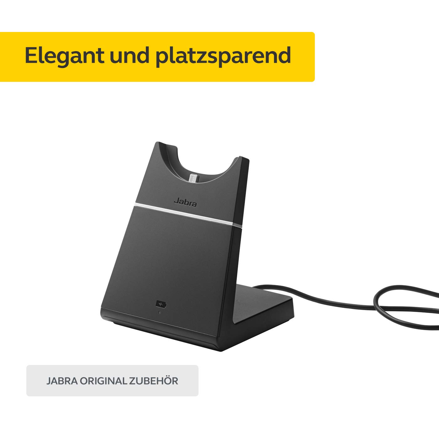 Jabra Evolve 75 Charging Stand - Genuine Office Headset Accessory for Easy Charging & Storage | Perfect for Workspace Organization & Headset Maintenance