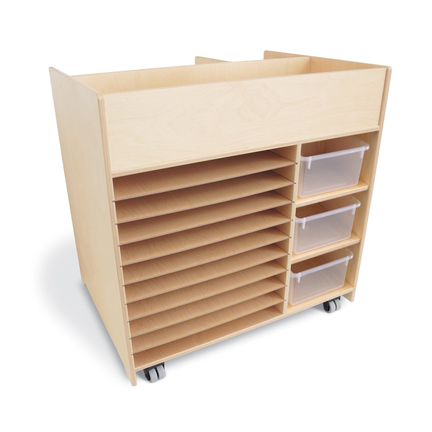 Deluxe Mobile Art Supply Cart - Rolling Storage Organizer for Artists & Crafters - Perfect for Studios, Classrooms & Home Use