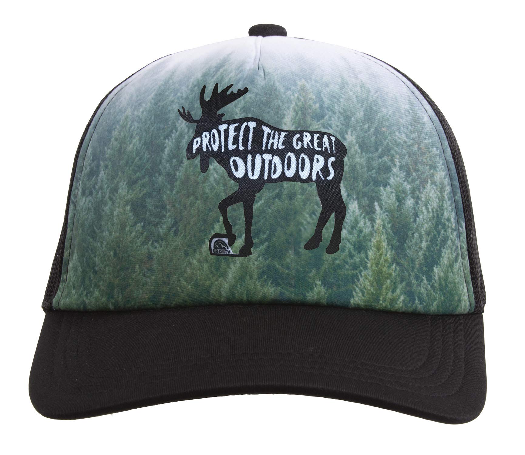 Gravity Outdoor Photo Real Trucker Hat with Patch - Durable & Stylish for Hiking, Camping & Outdoor Adventures