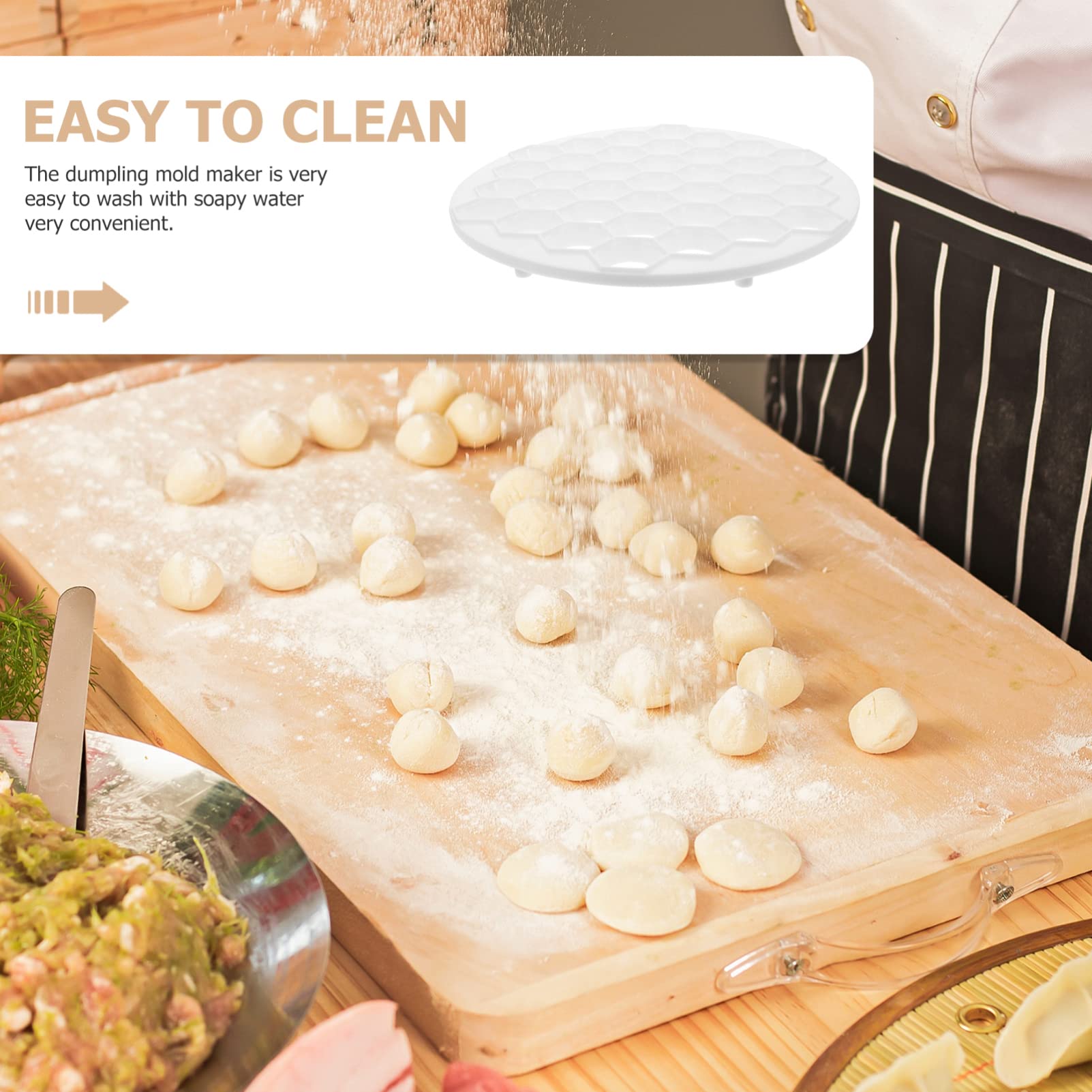 UPKOCH 37-Hole Dumpling Maker Mold - Professional Pelmeni & Meatball Mold for Homemade Dumplings, Pierogi, Gyoza | Perfect for Family Cooking, Meal Prep & Asian Cuisine Lovers