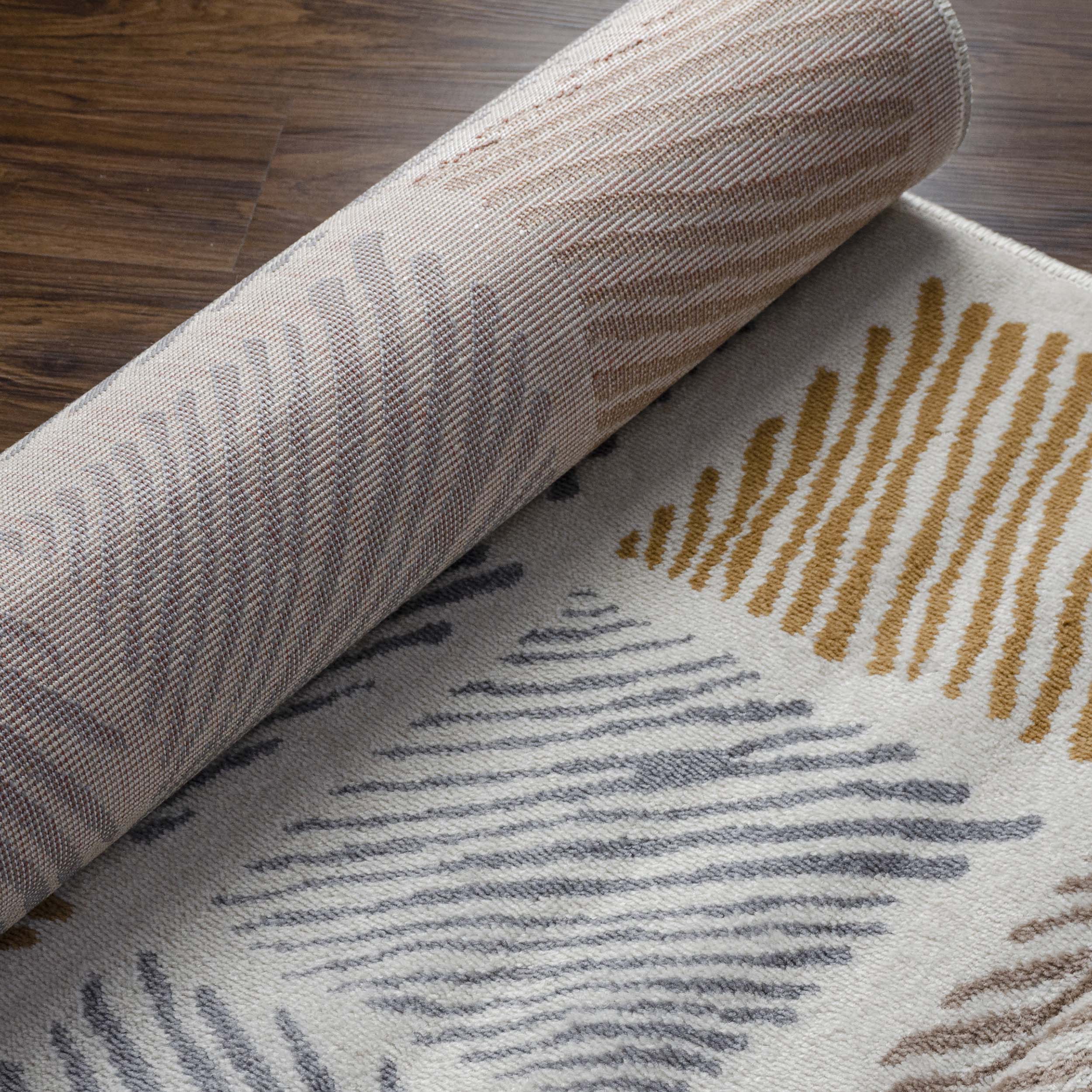 Lysandra Modern Geometric Indoor Area Rug & Runner Rug - Non-Slip, Soft & Durable - Perfect for Living Room, Bedroom, Hallway & Office Decor