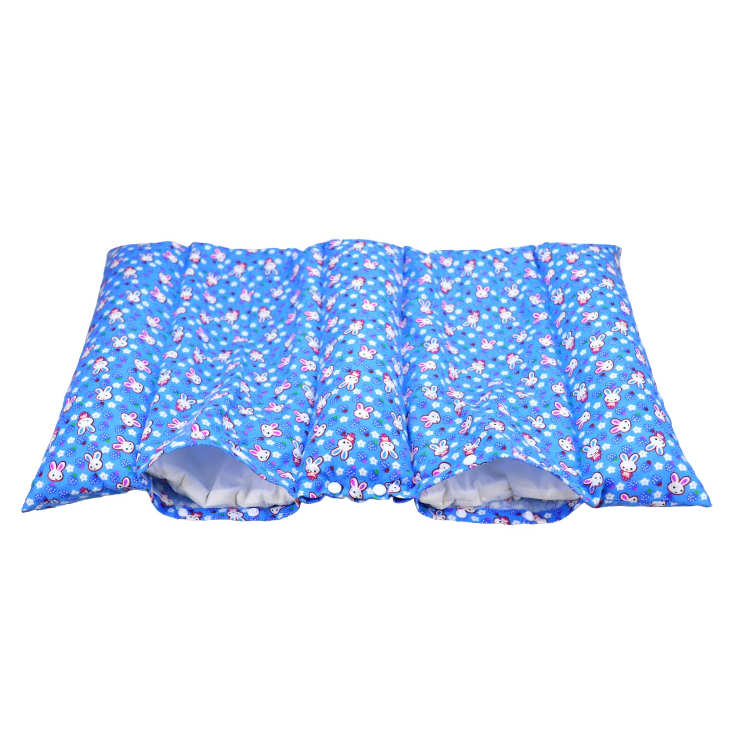 Soft Rabbit Bed Lounger Pillow - Cozy Cuddle Cushion with 2 Cotton Pillows for Bunny Flop Mat & Snuggle Bed - Prevent Sore Hocks - Perfect for Indoor Rabbit Cages, Playpens & Pet Carriers